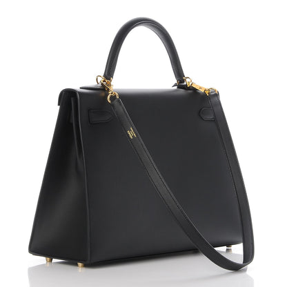 Hermes Sombrero Kelly Sellier 32 Black 4 of 34