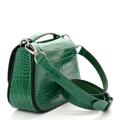 Louis Vuitton Shiny Alligator Vivienne NM Green 3 of 11