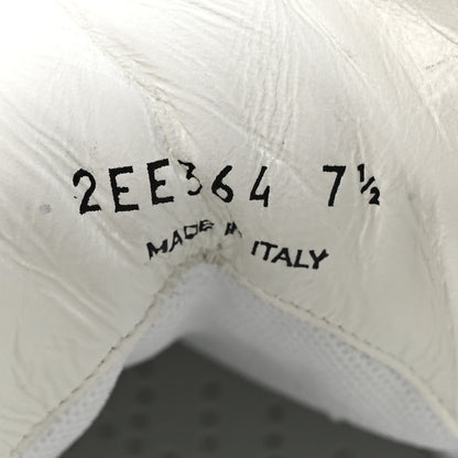 Prada Vitello Rois Metal Triangle Logo Mens Downtown Low Top Sneakers 7.5 White Ciclamino 10 of 11