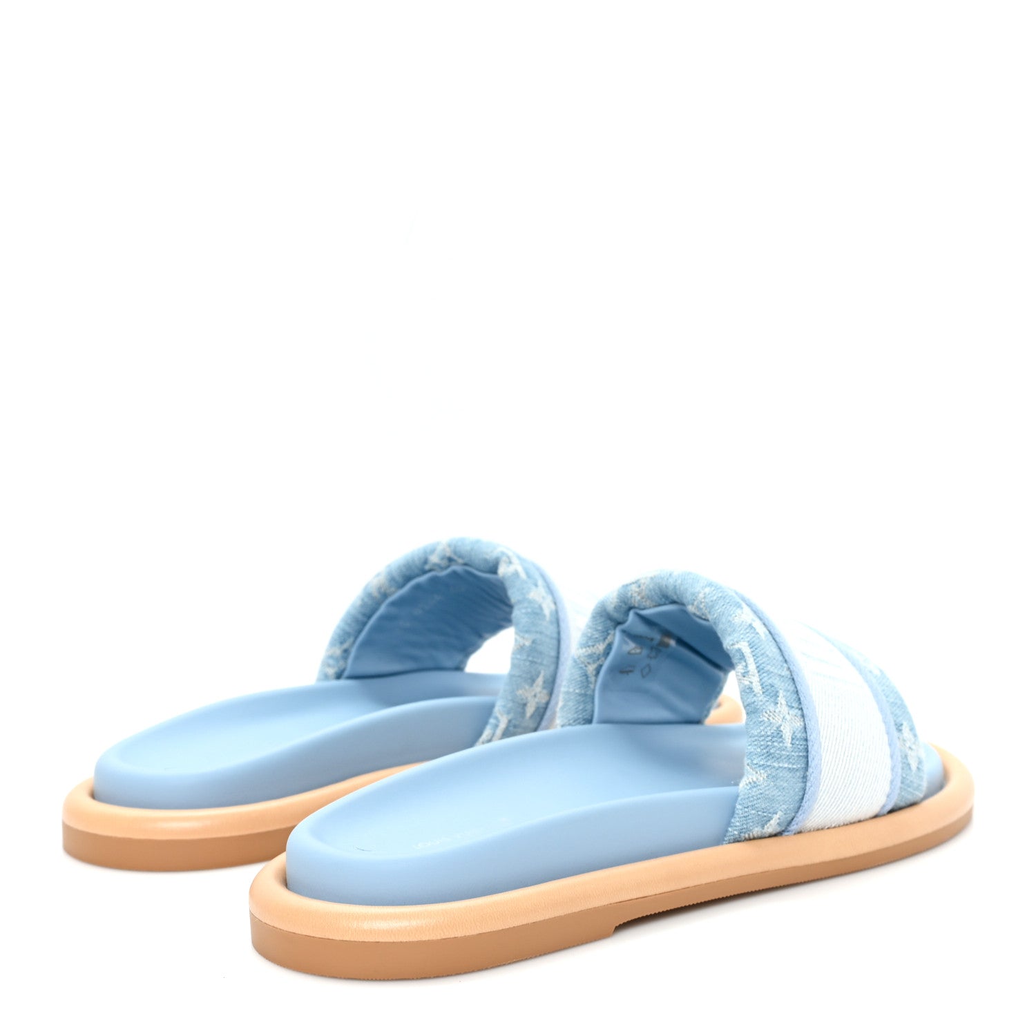 Louis Vuitton Monogram Denim LV Bliss Womens Comfort Mules 40 Turquoise 5 of 9