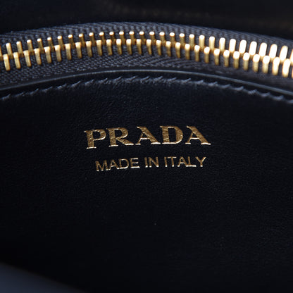 Prada Saffiano City Calfskin Whipstitch Small Paradigme Bag Black 8 of 10