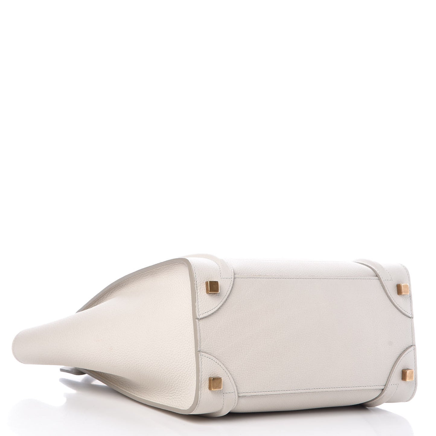 Drummed Calfskin Micro Luggage Chalk