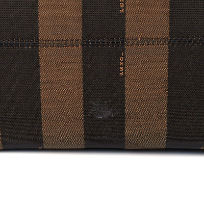 Fendi Pequin Cuoio Vegetale Large Hobo Tobacco Rosso Black 10 of 11