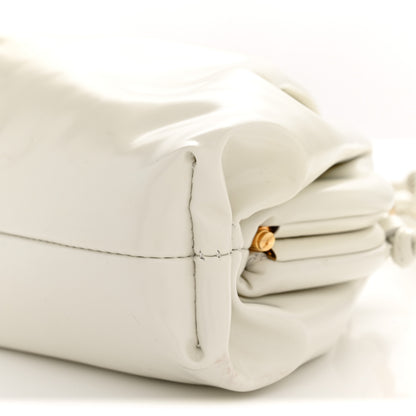Bottega Veneta Patent Mini Pouch Chalk 10 of 11
