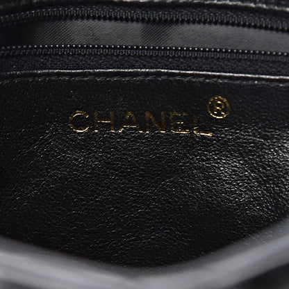 Chanel Patent Quilted Camera Case Black 6 of 17