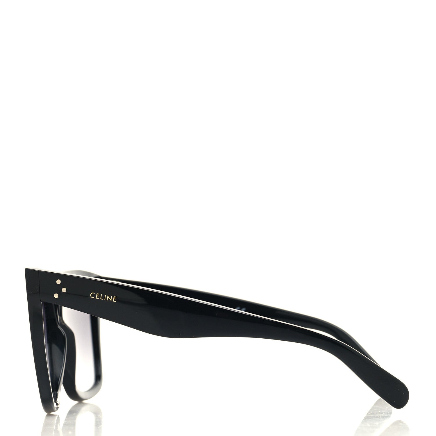 Celine Acetate Polarized Oversized Sunglasses CL4055IN Black 3 of 8