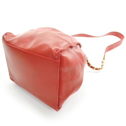 Chanel Lambskin CC Drawstring Bag Red 5 of 10