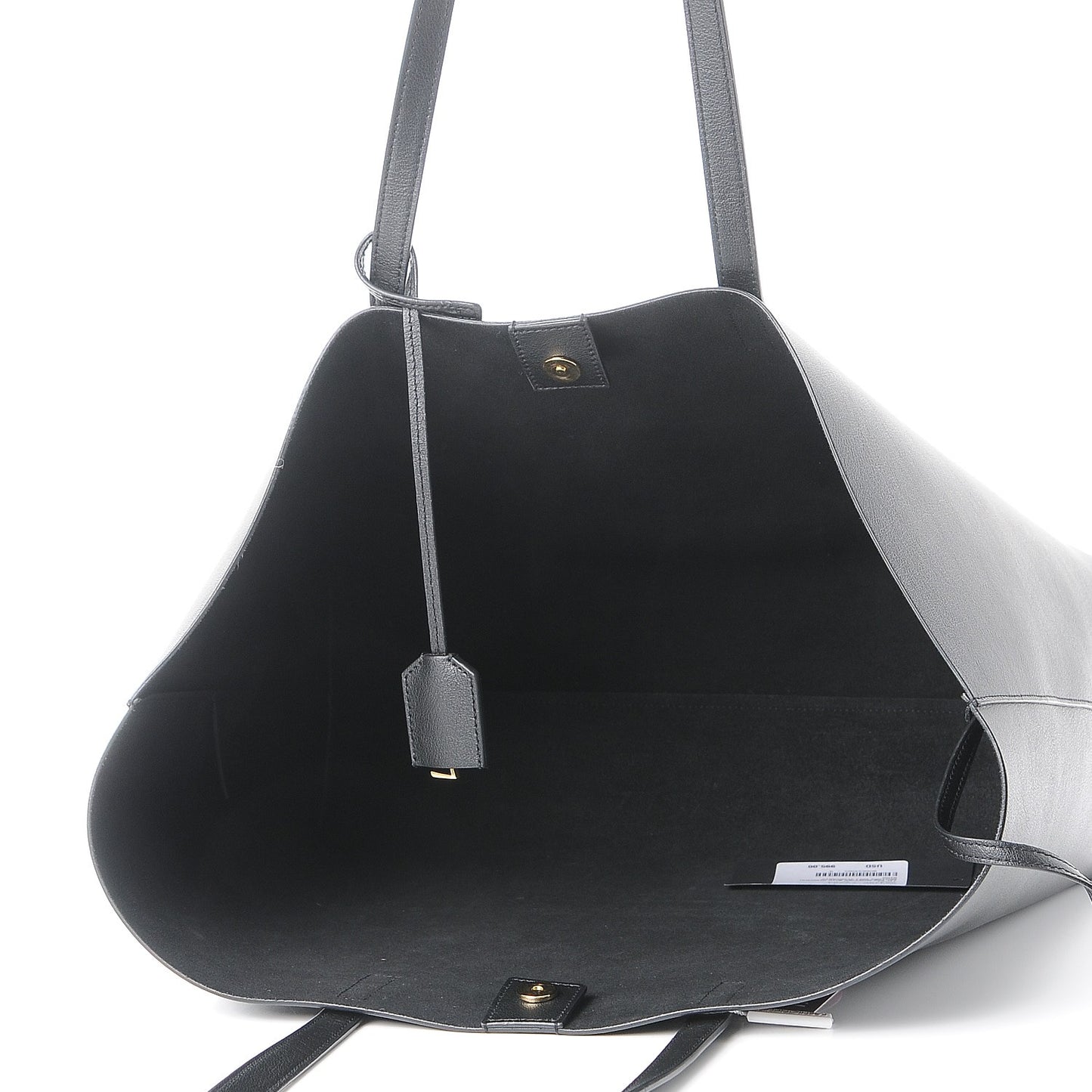 Calfskin Large Shopping Tote Black