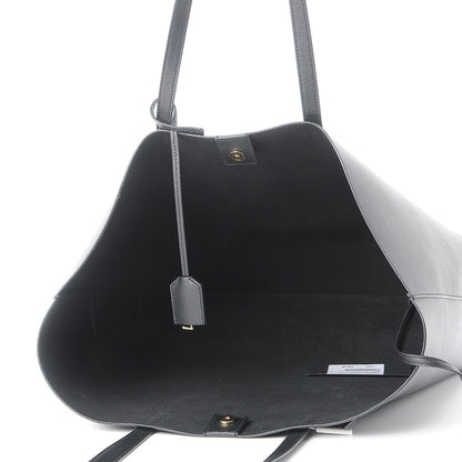 Saint Laurent Calfskin Large Shopping Tote Black 6 of 11