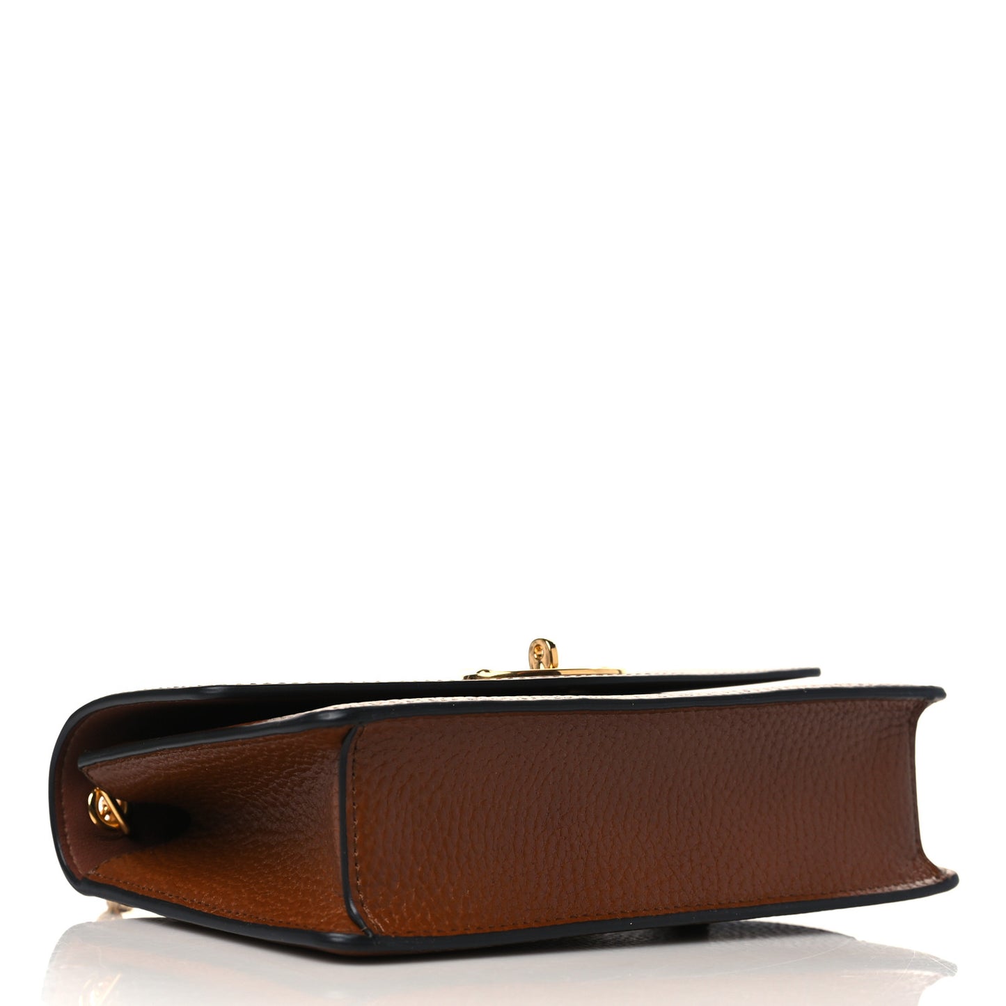 Natural Grain Calfskin Small Darley Oak