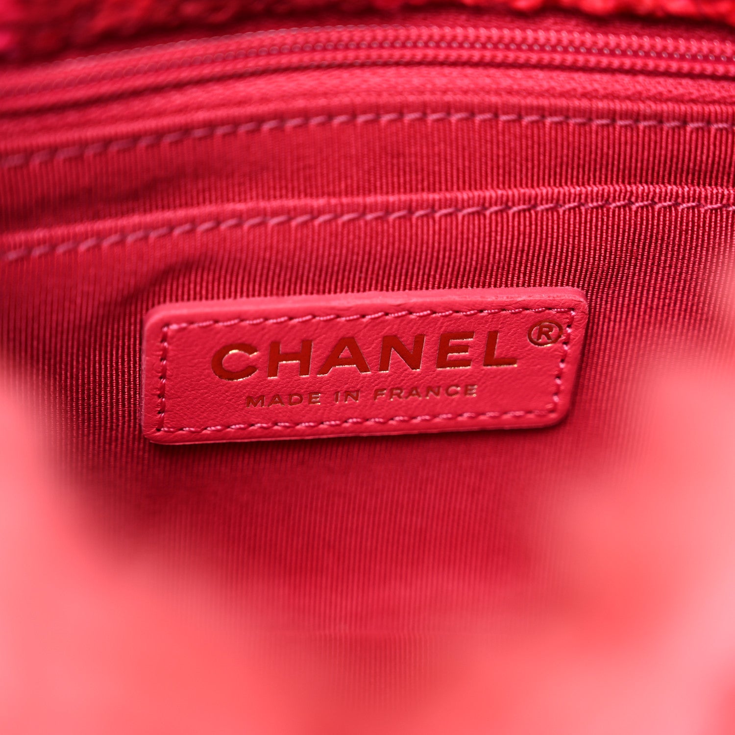 Chanel Shearling Tweed Quilted Mini Square Flap Bag Pink 7 of 10