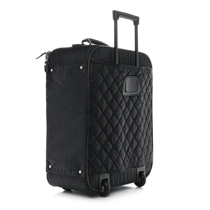 Chanel Toile Calfskin Quilted Paris New York Trolley Black 2 of 10
