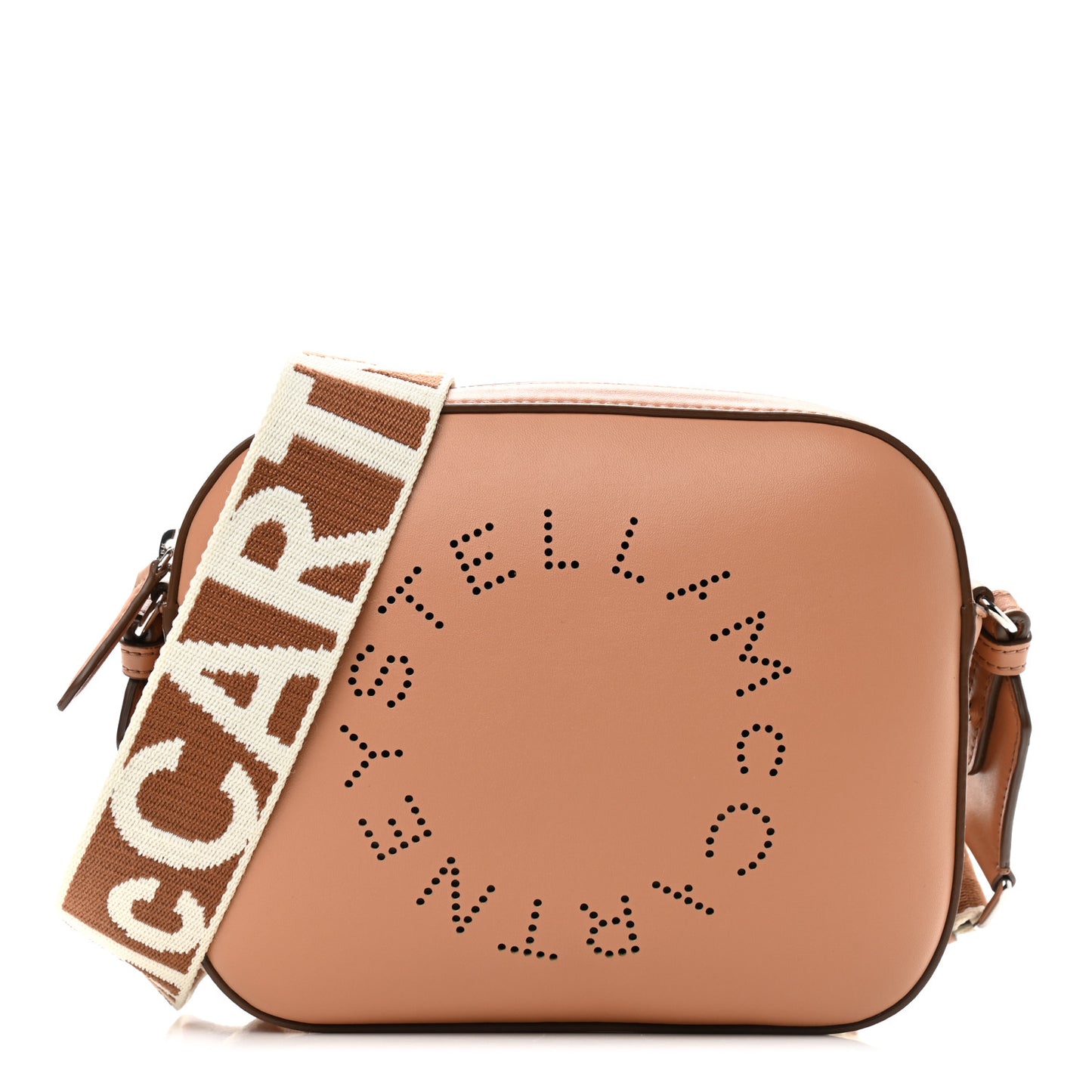 Eco Alter Nappa Perforated Logo Mini Bag Brown