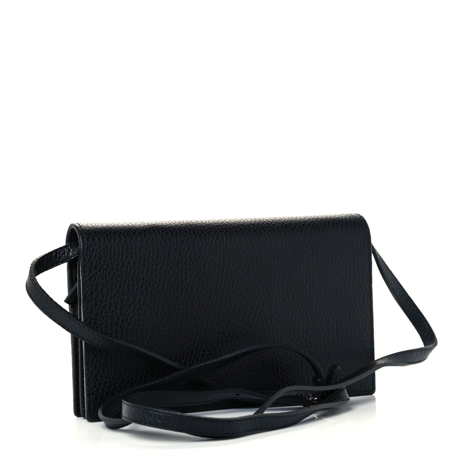 Gucci Dollar Calfskin Mini Swing Wallet Bag Black 2 of 11