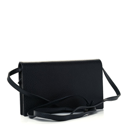 Gucci Dollar Calfskin Mini Swing Wallet Bag Black 2 of 11
