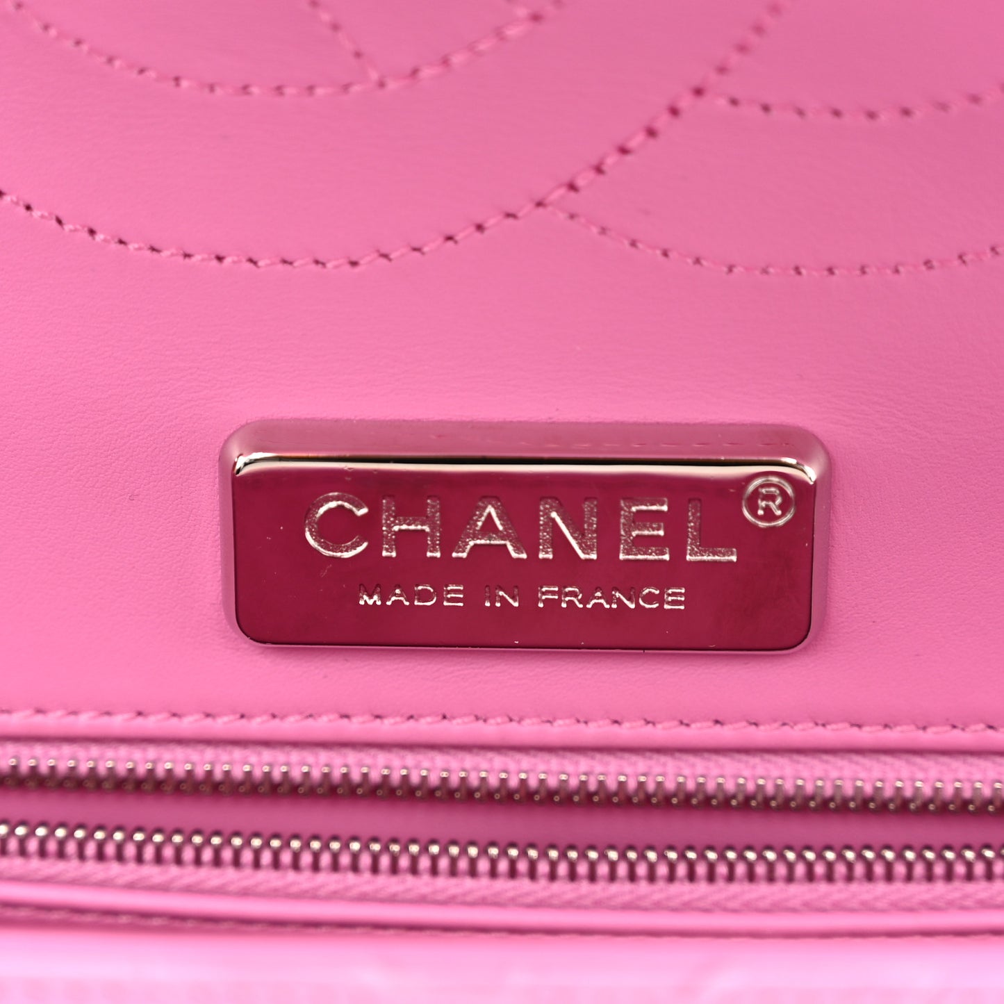 Alligator Jumbo Double Flap Pink