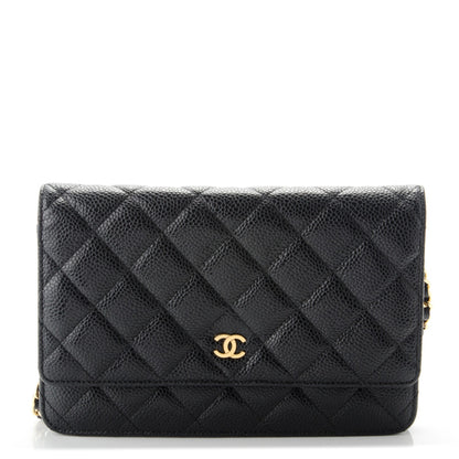 Chanel Caviar Quilted Wallet On Chain WOC Black 1 of 8
