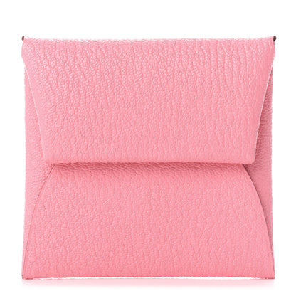Hermes Chevre Mysore Verso Bastia Coin Purse Rose Confetti Brique 1 of 7