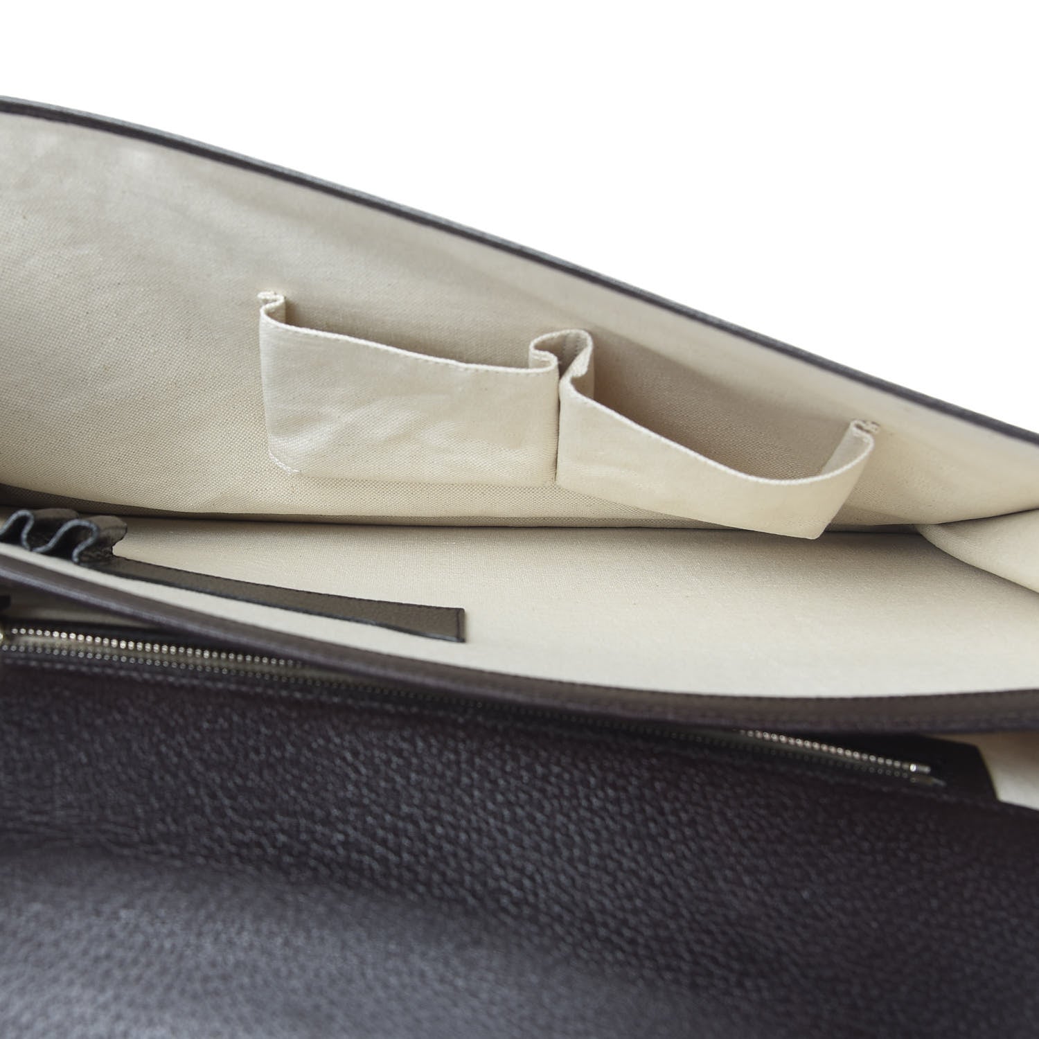 Gucci Calfskin Flap Briefcase Brown 5 of 14