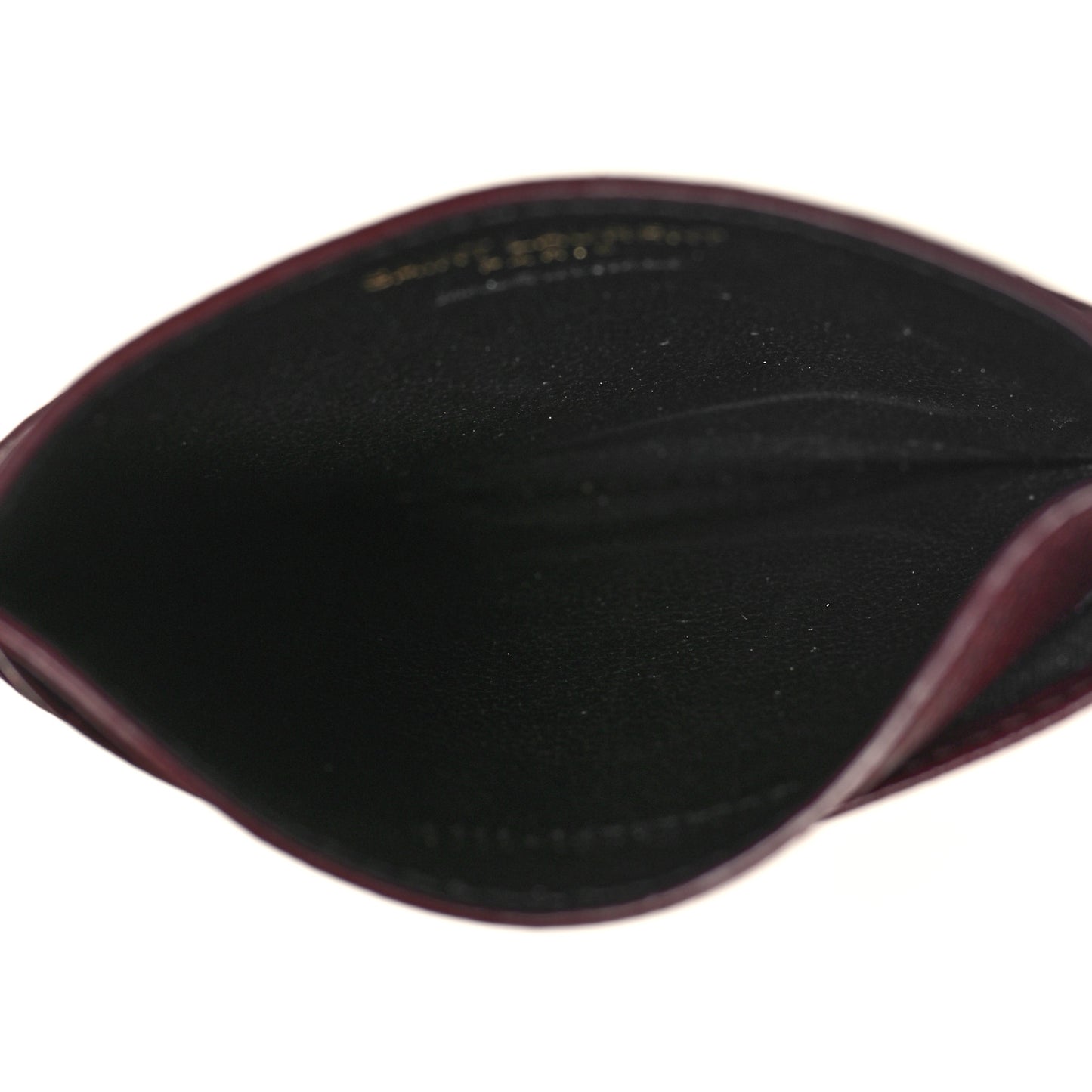 Grain De Poudre Matelasse Chevron Cassandre Credit Card Case Rouge Legion