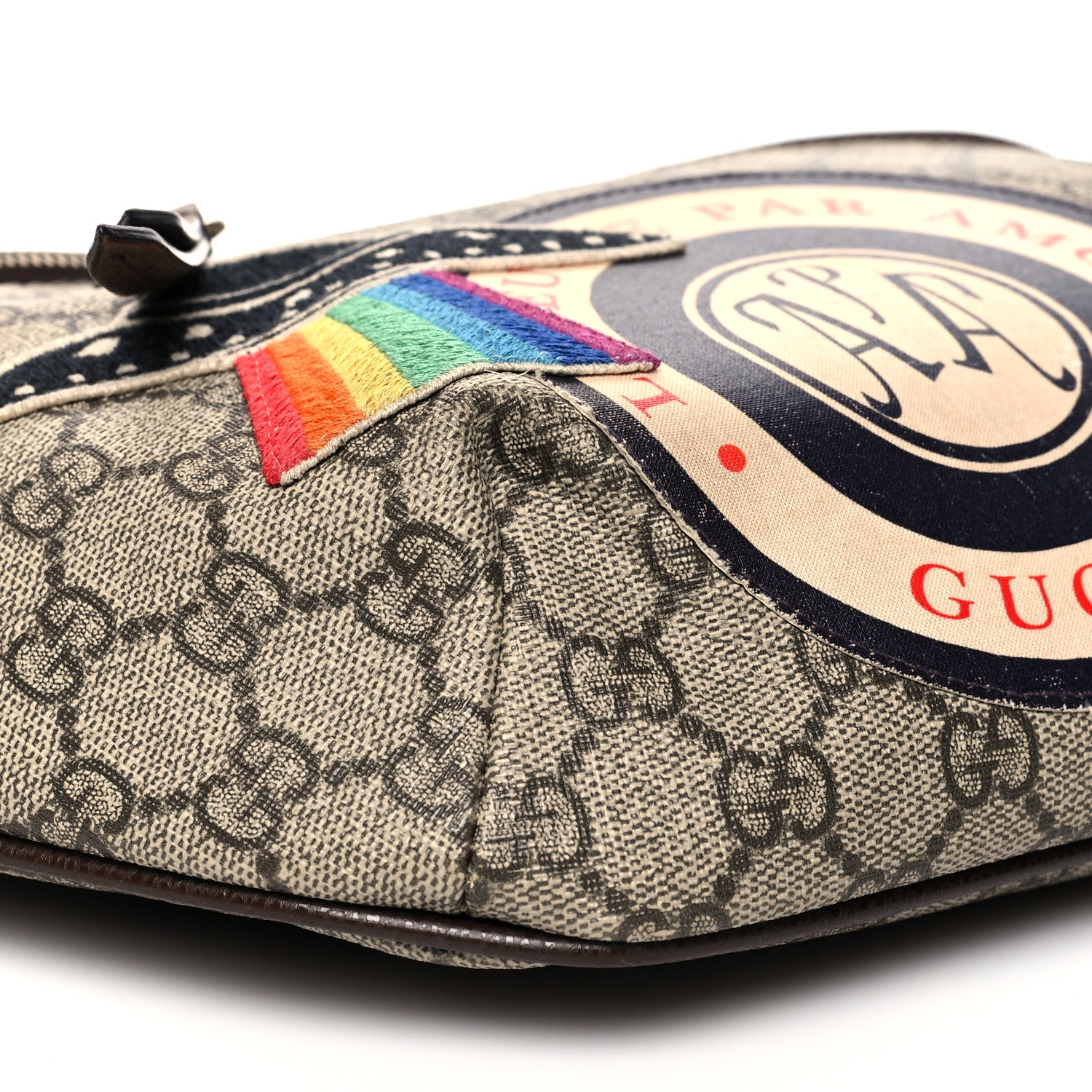 Gucci GG Supreme Monogram Courrier Belt Bag Beige New Acero 10 of 11