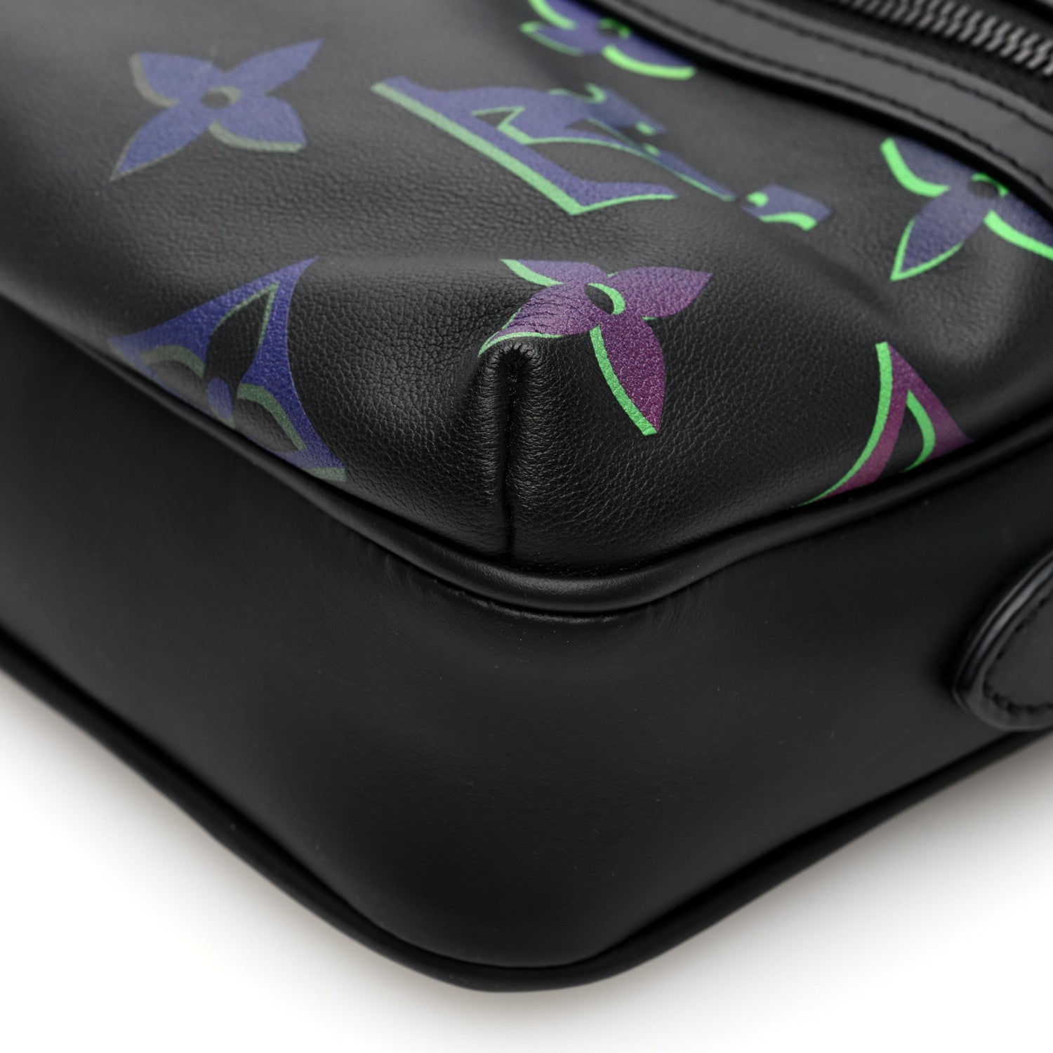 Louis Vuitton Calfskin Monogram Spotlight Comet Messenger PM Black Borealis 8 of 9