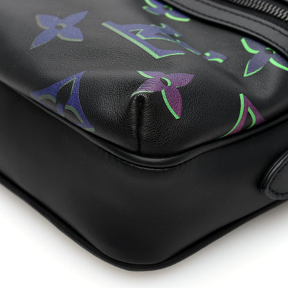 Louis Vuitton Calfskin Monogram Spotlight Comet Messenger PM Black Borealis 8 of 9