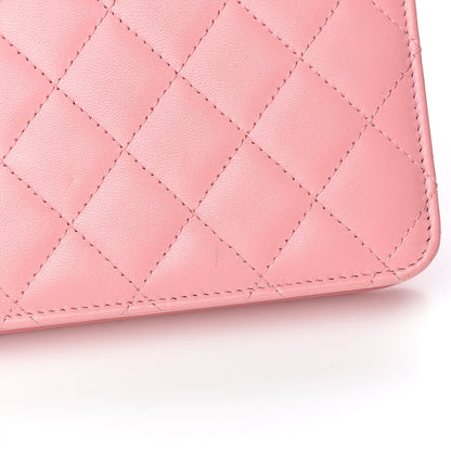 Chanel Lambskin Quilted Trendy CC Wallet On Chain WOC Pink 12 of 12