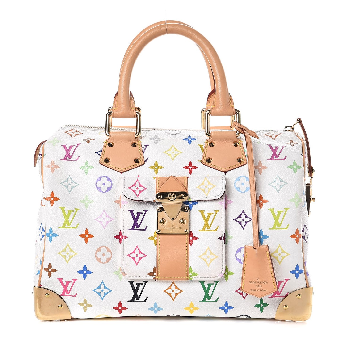 Monogram Multicolor Speedy 30 White