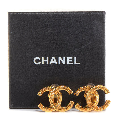 Chanel CC Clip On Earrings Gold 5 of 5