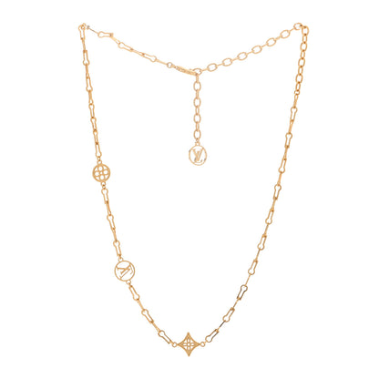 Louis Vuitton Metal Forever Young Short Necklace Gold 2 of 3