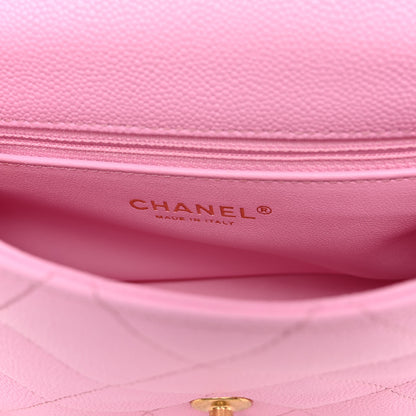 Chanel Caviar Quilted Mini Sweetheart Flap Lilac 6 of 10
