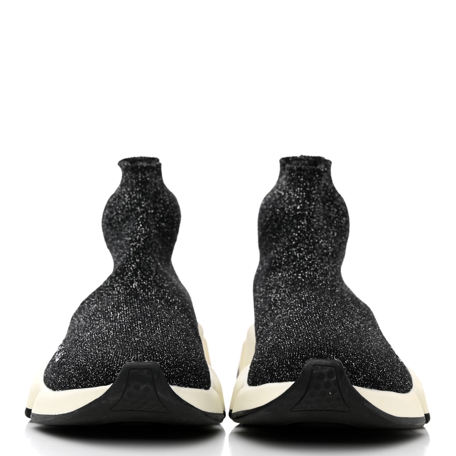 Balenciaga Knit Metal Womens Speed Sneakers 36 Black Gold 2 of 9