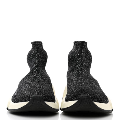 Balenciaga Knit Metal Womens Speed Sneakers 36 Black Gold 2 of 9