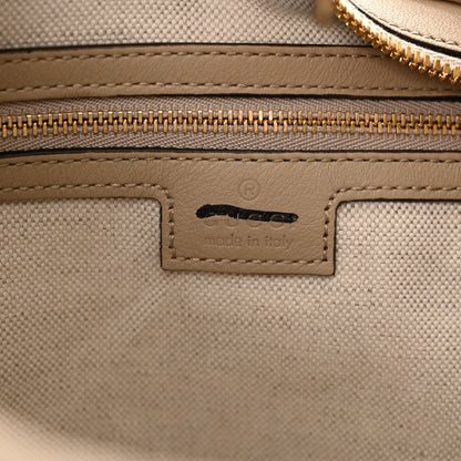 Gucci Aria Calfskin Web Large Attache Shoulder Bag Beige 7 of 10