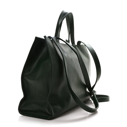 Telfar Vegan Leather Medium Shopping Bag Dark Olive 3 of 11