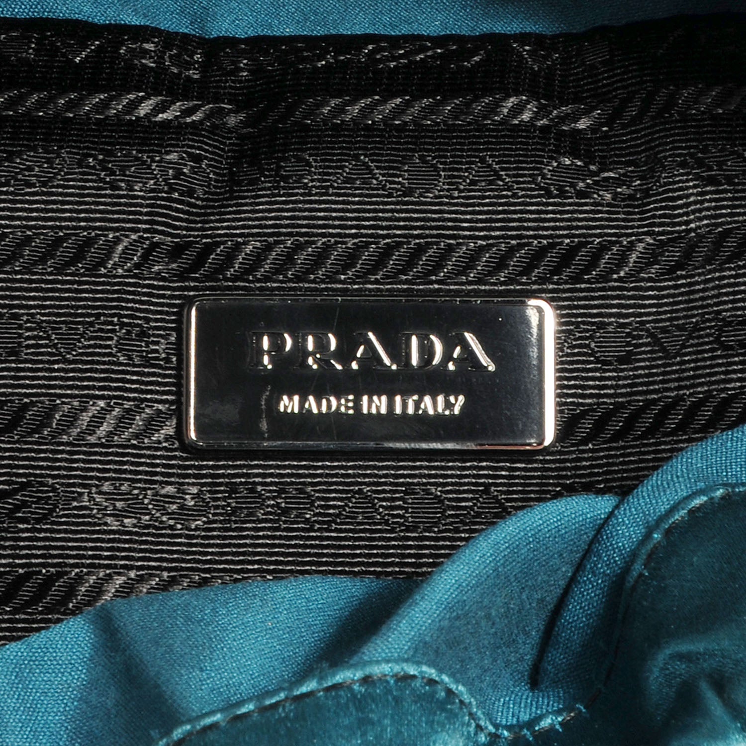 Prada Satin Small Single Buckle Backpack Turchese 7 of 10