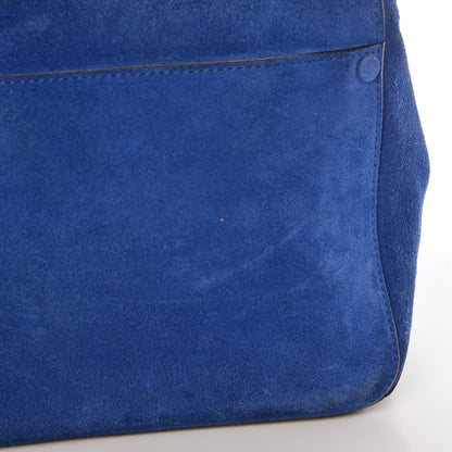 Proenza Schouler Suede Calfskin PS Courier Royal Blue Black 12 of 14