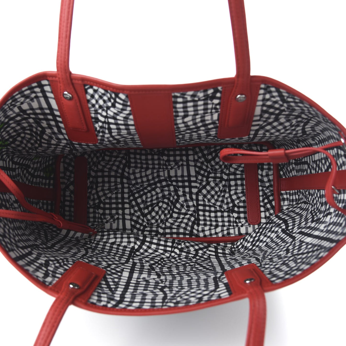 Visetos Medium Liz Reversible Shopper Tote Black Red