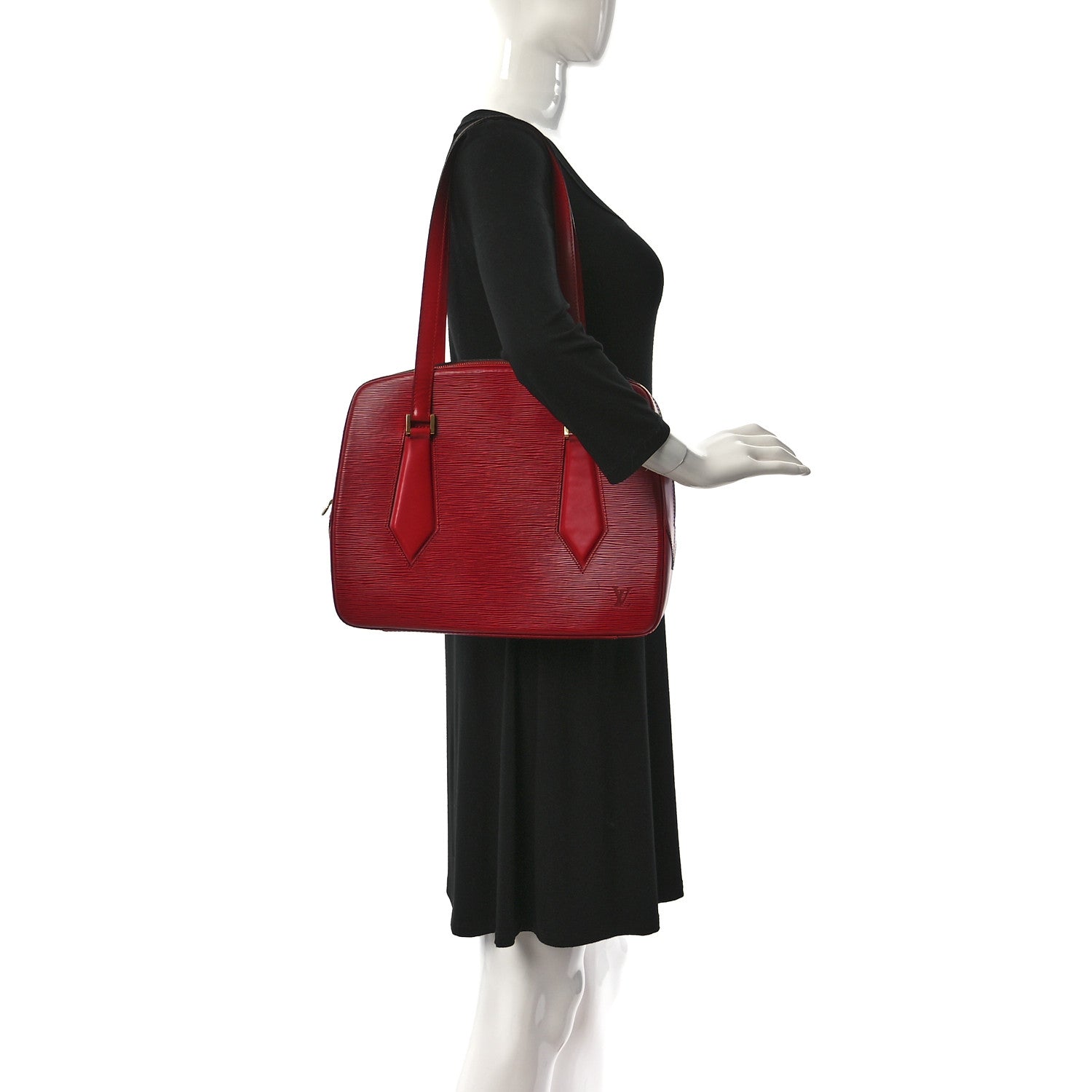Louis Vuitton Epi Voltaire Castillan Red 2 of 15