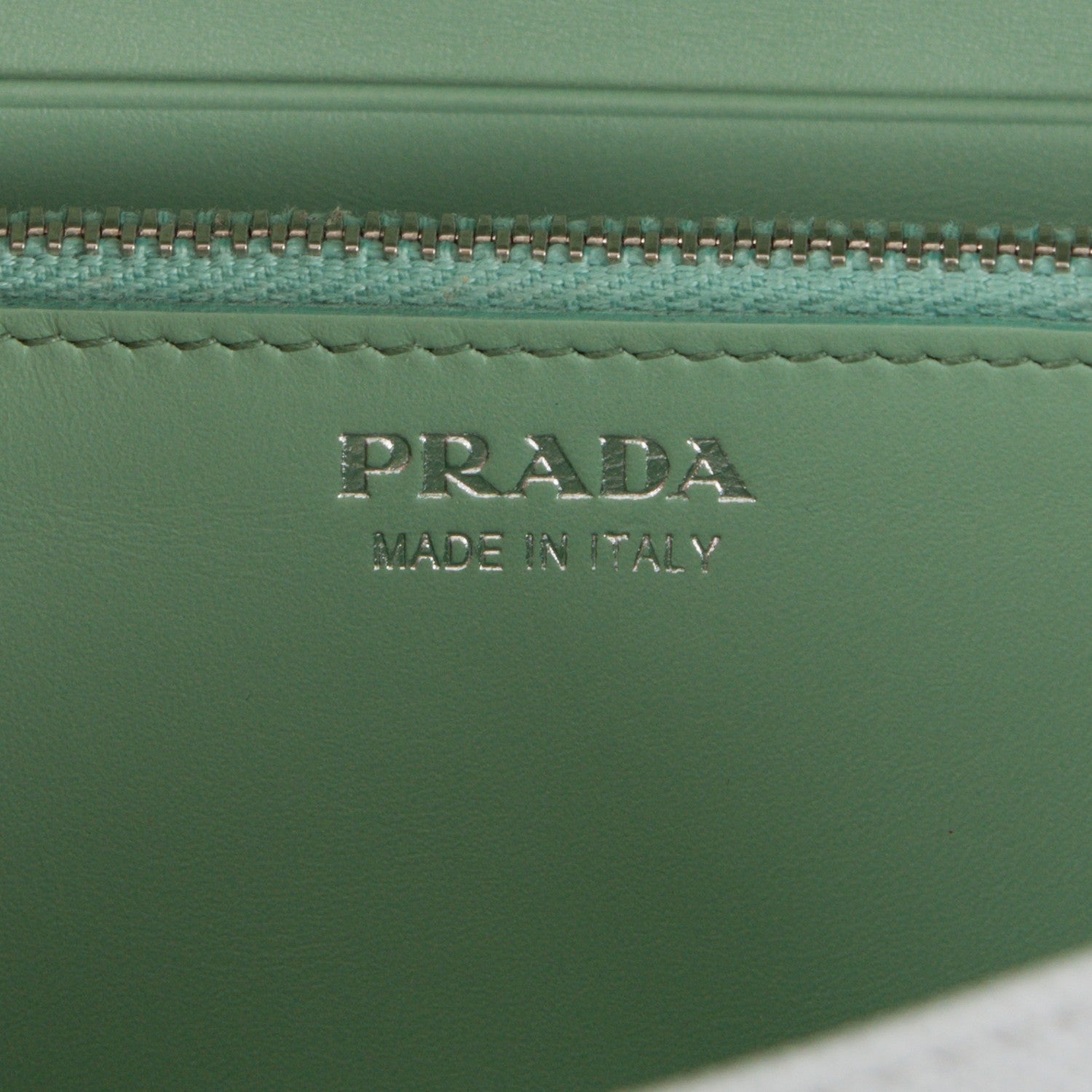 Prada Saffiano Colour Continental Flap Wallet Granito Acquamarina 7 of 8