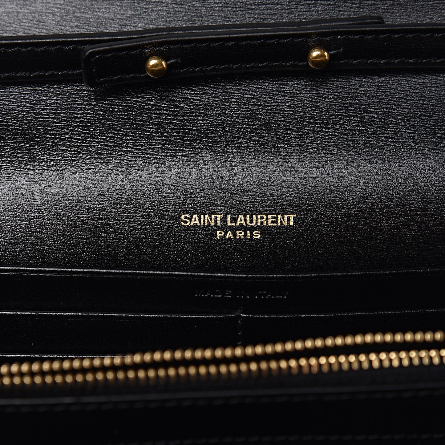 Smooth Calfskin Monogram Sulpice Chain Wallet Black