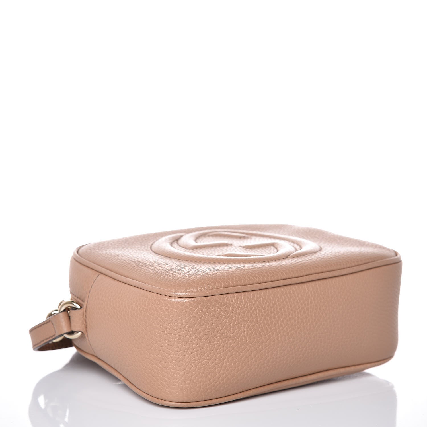 Gucci Pebbled Calfskin Small Soho Disco Bag Camelia 4 of 8