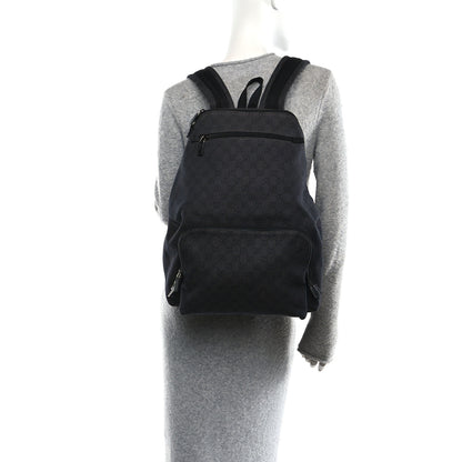 Gucci Denim Monogram Medium Backpack Black 2 of 12