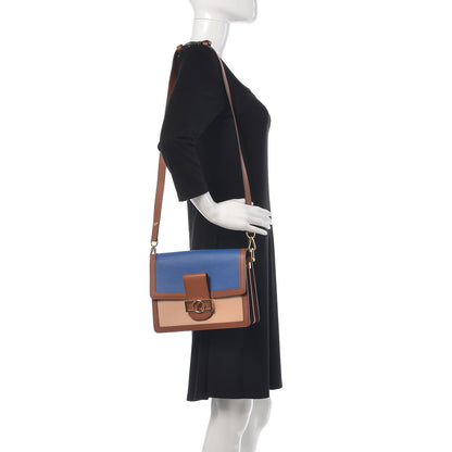 Louis Vuitton Taurillon Dauphine MM Blue Beige 2 of 9