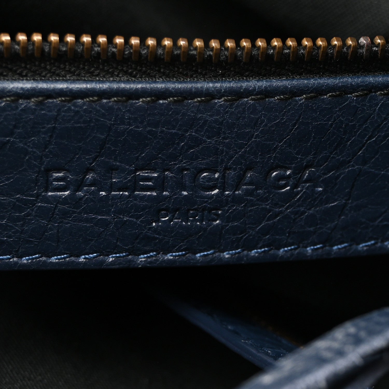 Balenciaga Agneau Classic Hardware Town Bleu Obscur 6 of 10