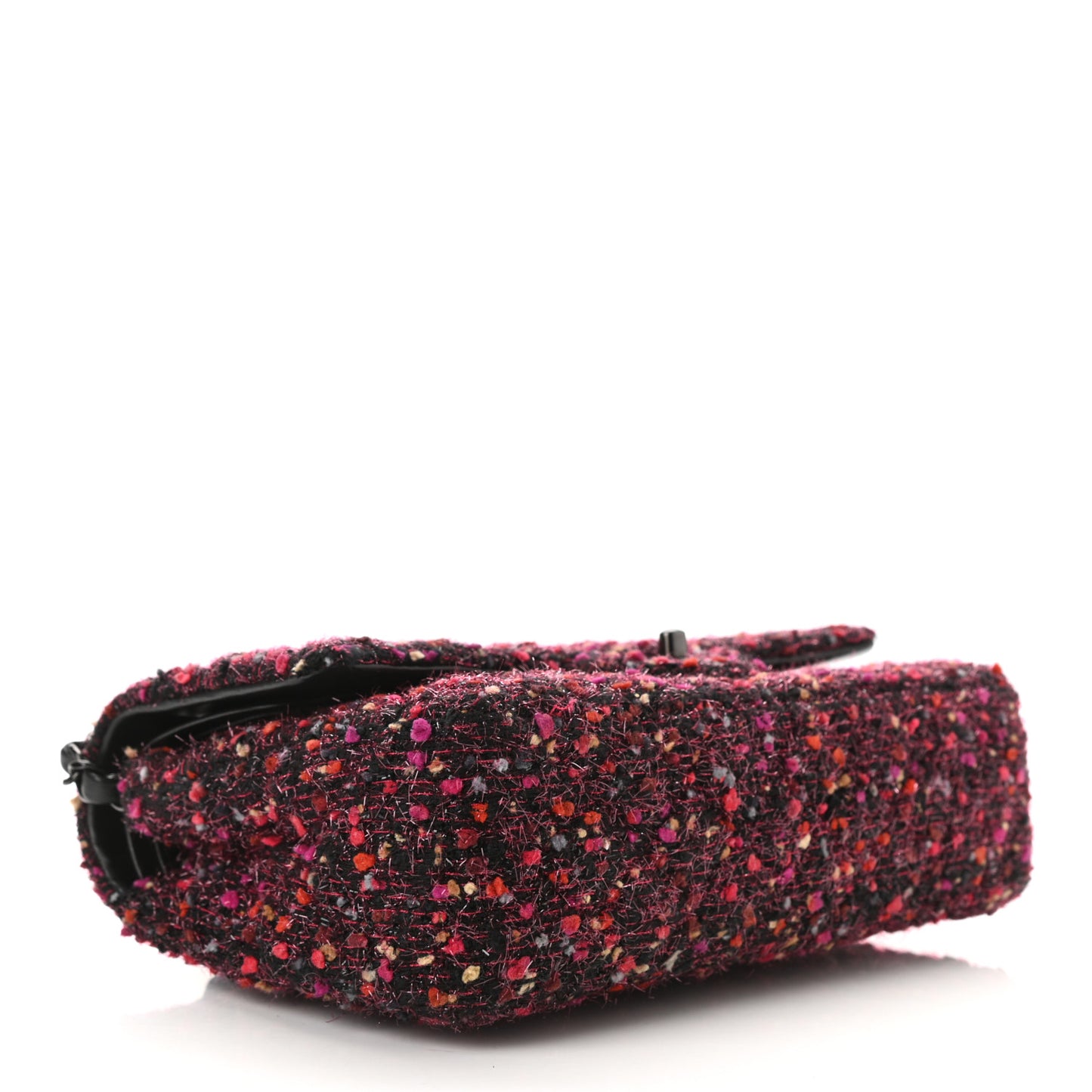 Tweed Quilted Medium Double Flap Multicolor