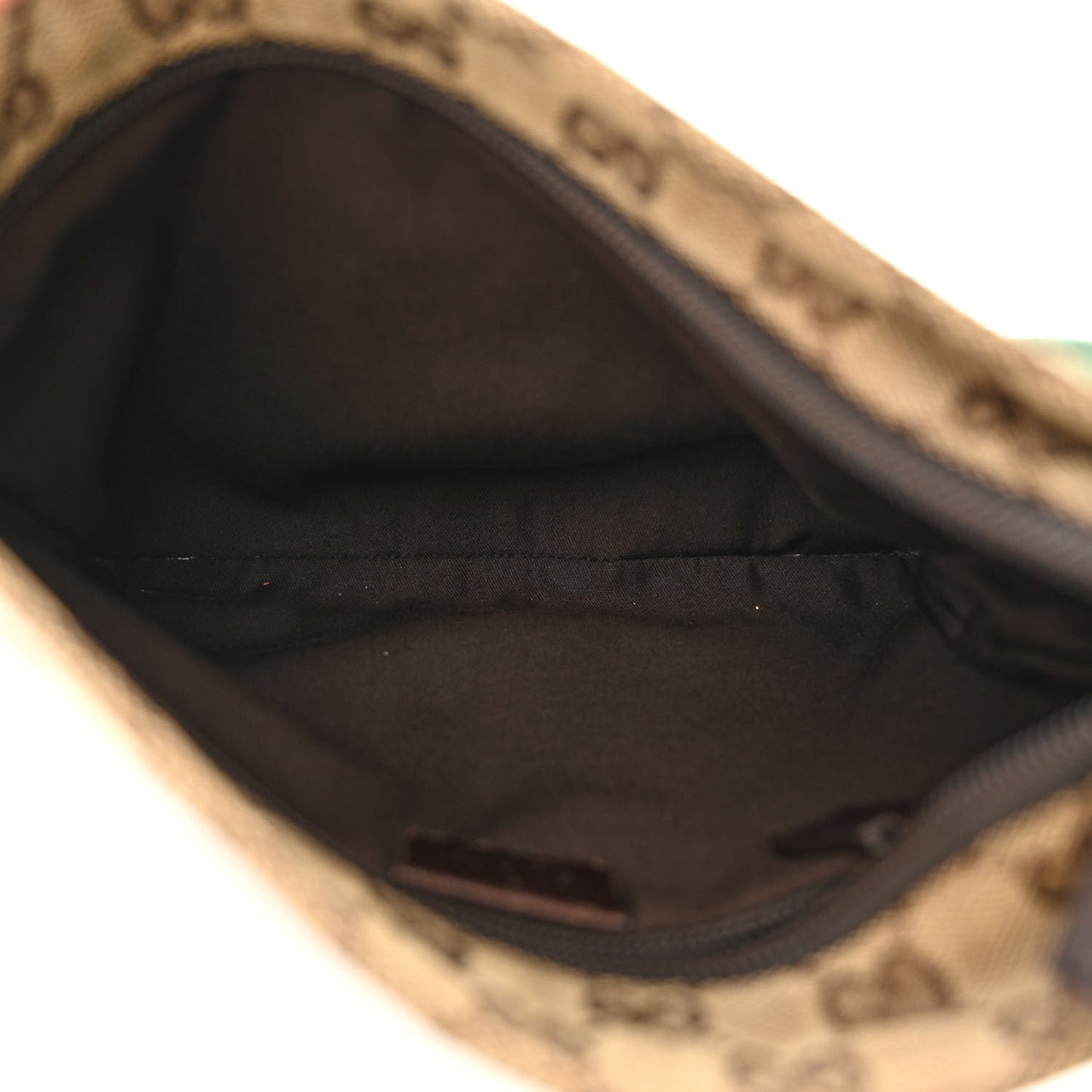 Monogram Web Small Flat Messenger Bag Brown