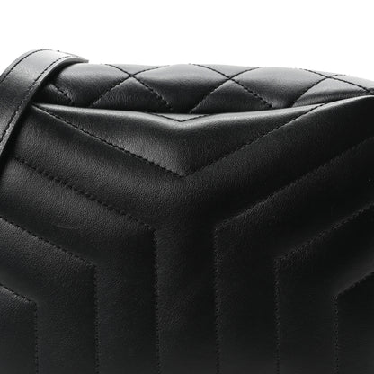 Saint Laurent Calfskin Y Quilted Monogram Small Loulou Bowling Bag Black 8 of 10