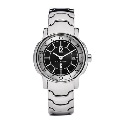 Bulgari Stainless Steel 29mm Solotempo Quartz Watch Black 1 of 6